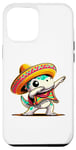iPhone 15 Plus Colorful Dino Dab Fiesta Funny Dinosaur Sombrero and Poncho Case