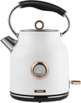 Tower Bottega T10020W Rapid Boil Traditional Kettle with Temperature White 