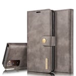 DG.MING 2-in-1 Magnet Wallet Samsung Galaxy S20 FE Brown