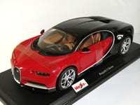 MAISTO BUGATTI CHIRON RED/BLACK 1/18 SCALE SPECIAL EDITION