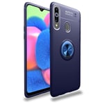 Samsung Galaxy A20s Deksel med Ring / Stativ - Blå