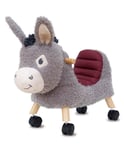 Little Bird Told Me Bojangles Animal Grey Donkey Sit Ride On Wheel Toy 12m+ Box