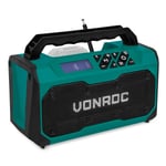 Arbetsradio 20V – FM, Bluetooth & USB | Exkl. batteri och snabbladdare