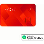 FIXED Tag Card Tracker til Apple Find My, rød