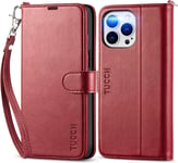 Case for Iphone 14 Pro Max (6.7") 2022 5G, PU Leather Wallet Case with Wrist Str