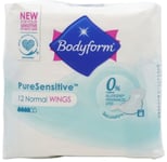 Bodyform Pure Sensitive With Wings Regular Flow 12 Pack