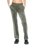 Juicy Couture Del Ray Classic Velour Pant Pocket Design W Thyme (Storlek XL)
