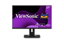 Viewsonic VG2756-4K computerskærm 68,6 cm (27") 3840 x 2160 pixel 4K Ultra HD Sort