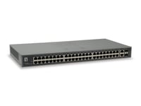 LevelOne 50-Port-Fast Ethernet-Switch,2xSFP/RJ45 Combo Gigabit