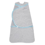 HALO HALO® SleepSack® Ideal Temp Wrap Sleeping Bag 1.5 TOG Heather Gray/Aqua