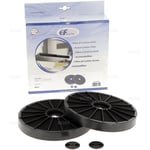 Eurofilter - Lot de 2 filtres à charbons pour hotte Miele DKF7-1 4965503 FKS802