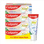 Colgate Total Toothpaste for Kids 7 - 12 Years Old 4 Pack, 50Ml Tubes | Whole Mo