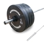 Bumper Set 120 kg med Gym Skivstång