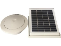THERMEX Ventilator med solcellepanel Sunmex single, leveret med vægventil Ø100 mm. Luftmgd. 0-30 m³/h.