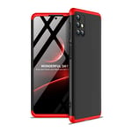 HAOTIAN Case for Samsung Galaxy M31s, Slim Fit Frosted TPU Silky Matte Finish Rubber Case, Ultra-thin Stylish Soft Silicone Shockproof Cover for Samsung Galaxy M31s, Red/Black
