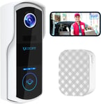 UCOCARE Doorbell Camera Wireless with Chime, 3MP Video Doorbell Wireless Works 2