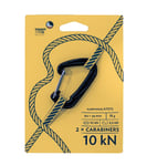 Ticket to the Moon Ticket to the Moon Hammock Carabiner Pair 10kn Black One size, Black