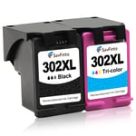 SavFinto 302XL Remanufactured Replacement for HP 302 Ink Cartridge Compatible for HP Deskjet 3630 1110 2130 2134 3632 3634 Envy 4520 4521 4522 4523 4524 Officejet 3830 4650 3834 4651 4652 4654