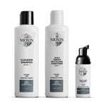 Nioxin Trial Kit System 2 för obehandlat och märkbart tunt hår 150+150+40 ml