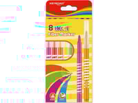 Keyroad Felt-Tip Pens Keyroad Fiber Marker, Neon, 8Pcs, Pendant, Assorted Colors