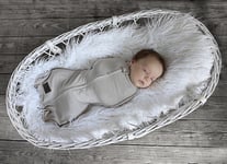 SVØPTEPPE/NATTPOSE BABY FIRST STEP + LUE, SAND