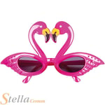 Pink Flamingo Glasses Hawaiian Beach Tropical Fancy Dress Party Specs
