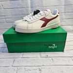 Diadora Unisex's Game L Low Waxed Sneakers Trainers Size UK 5.5 White