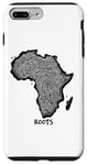 Coque pour iPhone 7 Plus/8 Plus T-shirt Afrique DNA Drapeau Pouce Empreintes Digitales Racines Fier