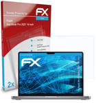 atFoliX 2x Screen Protector for Apple MacBook Pro 2021 14 inch clear