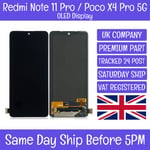 Redmi Note 11 Pro/Xiaomi Poco X4 Pro 5G OLED LCD Screen Display Touch Digitizer
