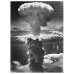War Wwii Atomic Weapon Mushroom Cloud Art Print Poster Wall Decor 12X16 Inch
