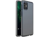 Hurtel Spring Case Cover Gel Cover With Colored Frame For Samsung Galaxy M51 Black