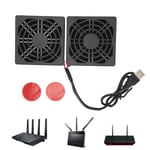 5V USB Power Cooling Dual Fan for ASUS RT-AC68U AC86U EX6200 Tengda AC15 Router