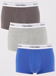 Calvin Klein 3 Pack Low Rise Trunk - Multi, Assorted, Size M, Men