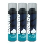 3 x Gillette Classic Sensitive Skin Shaving Foam 200ml