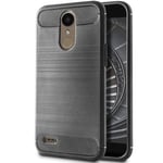 United Case Phone Bumper in Grey for LG K10 (2017) | Plain Mat Silicone