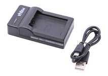 vhbw Chargeur USB compatible avec Sony Alpha NEX-5C, NEX-5D, NEX-5DB, NEX-5H, NEX-5HB, NEX-5K caméra, action-cam - Chargeur, témoin de charge