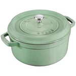 Staub La Cocotte Støpejernsgryte 5,25 L, Sage Salvia Støpejern