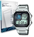 Bruni 2x Protective Film for Casio AE-1200WHD-1AVEF Screen Protector