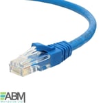 0.5m Metre Ethernet Cat 5e Rj45 Network Cable Blue Internet Lead 50cm Short Lead