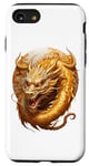 Coque pour iPhone SE (2020) / 7 / 8 Dragon doré