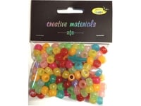 Självlysande Pärlor 6Mm 39G 150St Mix