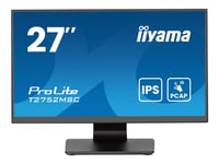 Iiyama Prolite T2752msc-B1ag - Led-Skärm - 27" - Pekskärm - 1920 X 1080 Full Hd (1080P) @ 60 Hz - Ips - 400 Cd/M² - 1000:1 - 5 Ms - Hdmi, Displayport - Högtalare - Svart, Matt