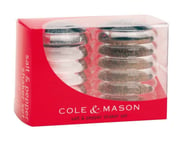 New Cole And Mason Salt And Pepper Shaker Set Acrylic With Silver Top
