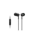 Sony Mdr-Ex110Ap Deep Bass Earphones With Smartphone Control And Mic - Metallic Black