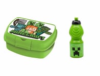 Stor - Lunchbox & Sports Drinking Bottle - Minecraft