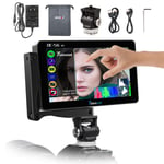 Timbrecod DC-56 DSLR on Camera Monitor 5.5 Inch Touch Screen Camera Video Field Monitor 4k HDMI Input Small Full HD 1920x1080 3D LUT 360° Rotating Bracket With 3500mAh Battery