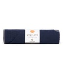 Manduka Yogitoes Yoga Towel for Mat, Non-Slip and Quick Dry for Hot Yoga with Rubber Bottom Grip Dots,Thin and Lightweight, 71 Inches, Midnight