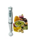 Electric Hand Blender Stick Food Processor Mixer Fruit Whisk Handheld White