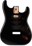 Fender® »DELUXE SERIES STRATOCASTER® ALDER BODY - HSH ROUTING« Corps pour Guitare Électrique - Aulne - Couleur: Noir